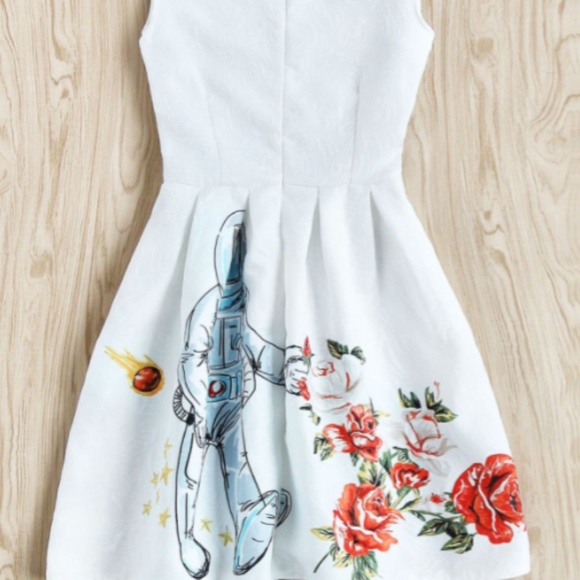 Embossed Fit & Flare Dress - Picture 2 of 2